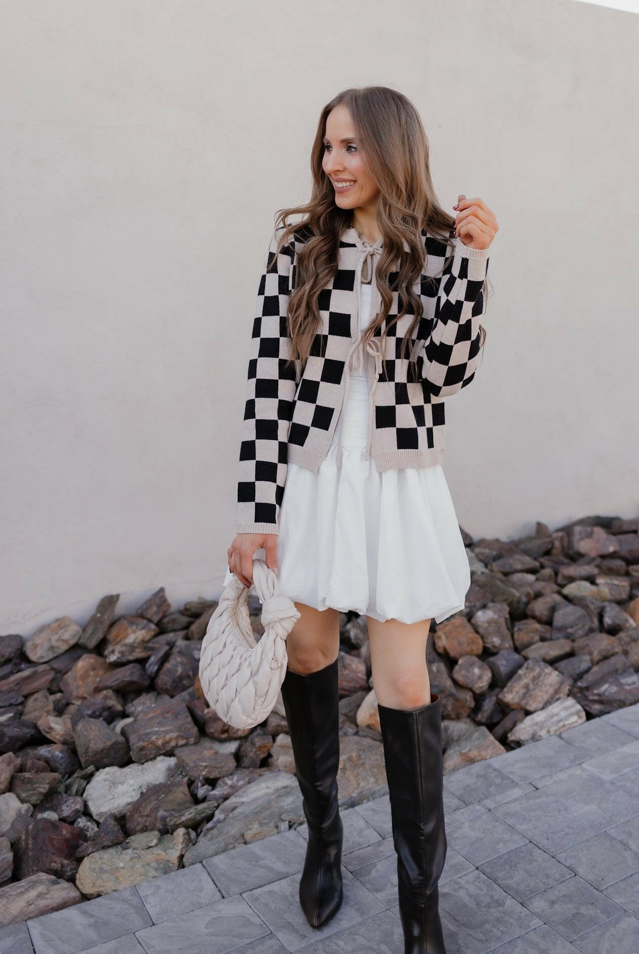 Poetic Ties Long Sleeve Checkered Cardigan-Cardigans-Krush Kandy, Women's Online Fashion Boutique Located in Phoenix, Arizona (Scottsdale Area)