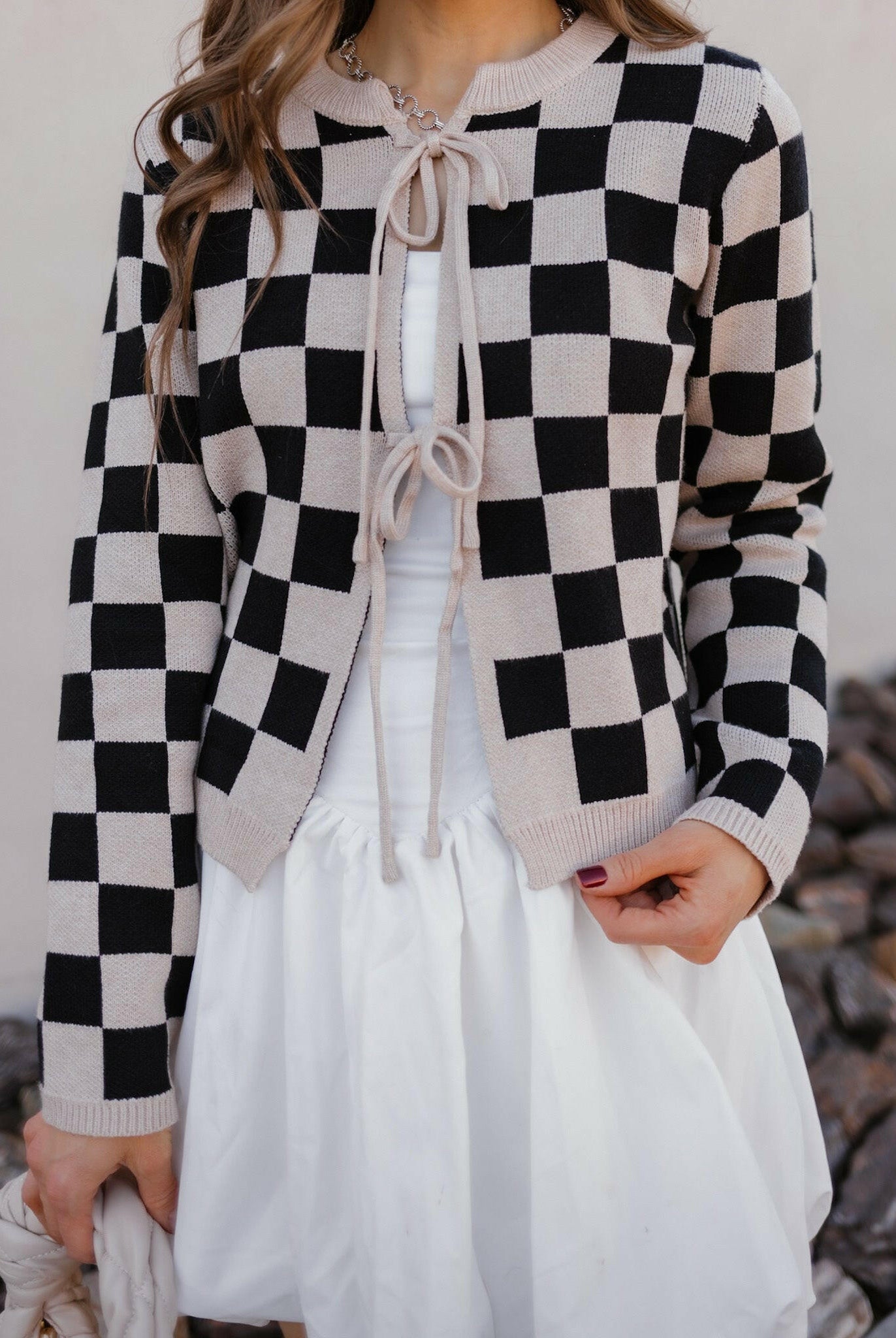 Poetic Ties Long Sleeve Checkered Cardigan-Cardigans-Krush Kandy, Women's Online Fashion Boutique Located in Phoenix, Arizona (Scottsdale Area)
