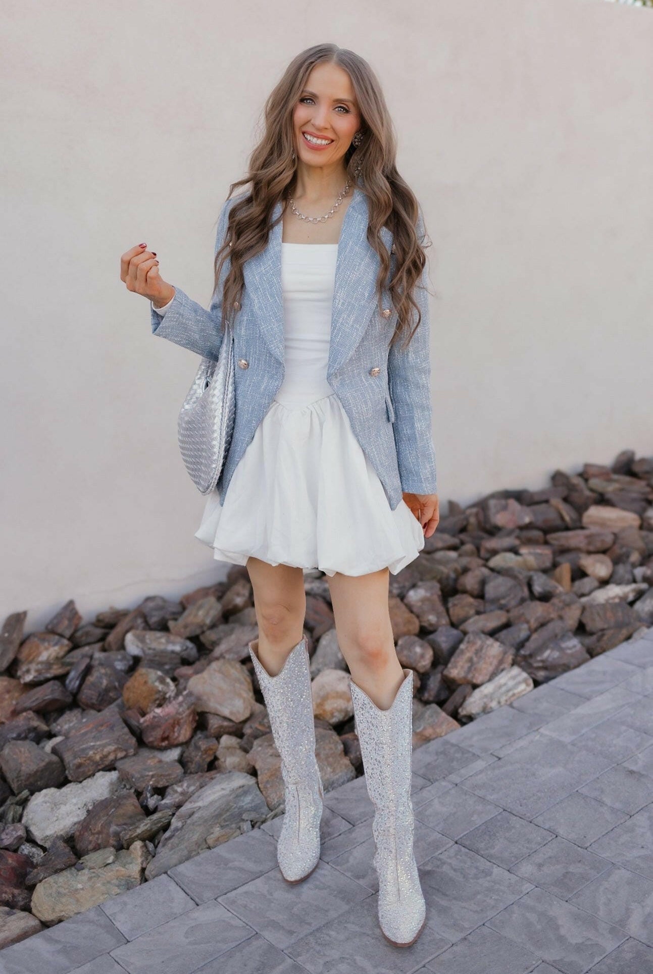 Chateau Chic Lapel Collar Blazer-Blazers-Krush Kandy, Women's Online Fashion Boutique Located in Phoenix, Arizona (Scottsdale Area)