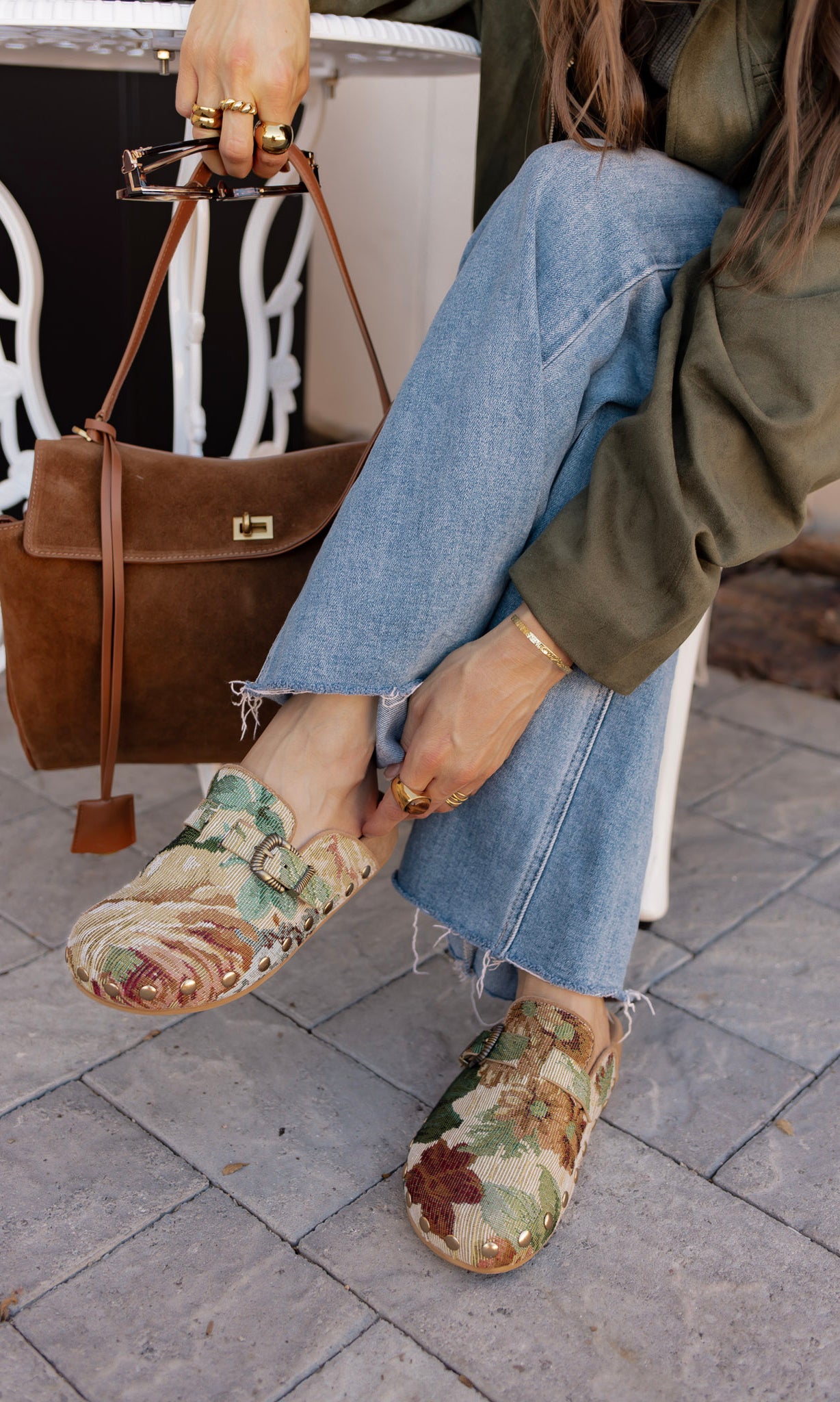 The Toni - Studded Buckle Clogs-Shoes-Krush Kandy, Women's Online Fashion Boutique Located in Phoenix, Arizona (Scottsdale Area)