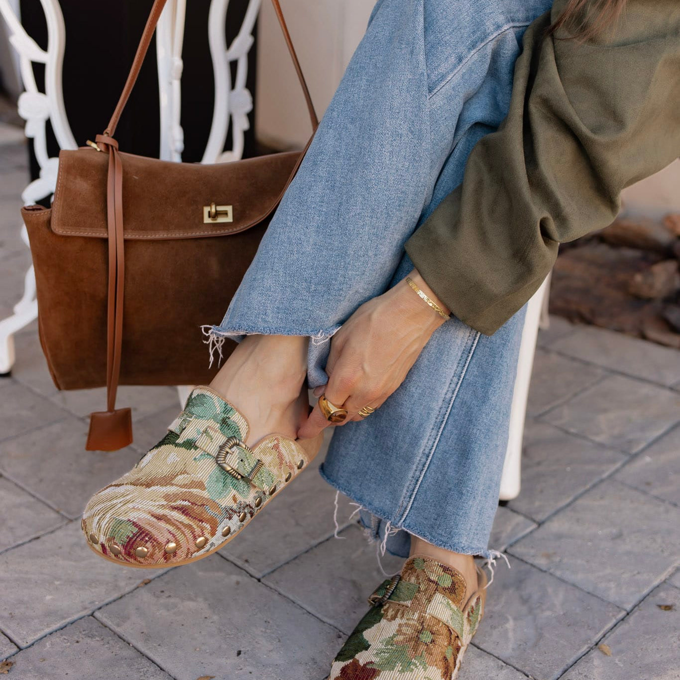 The Toni - Studded Buckle Clogs-Shoes-Krush Kandy, Women's Online Fashion Boutique Located in Phoenix, Arizona (Scottsdale Area)