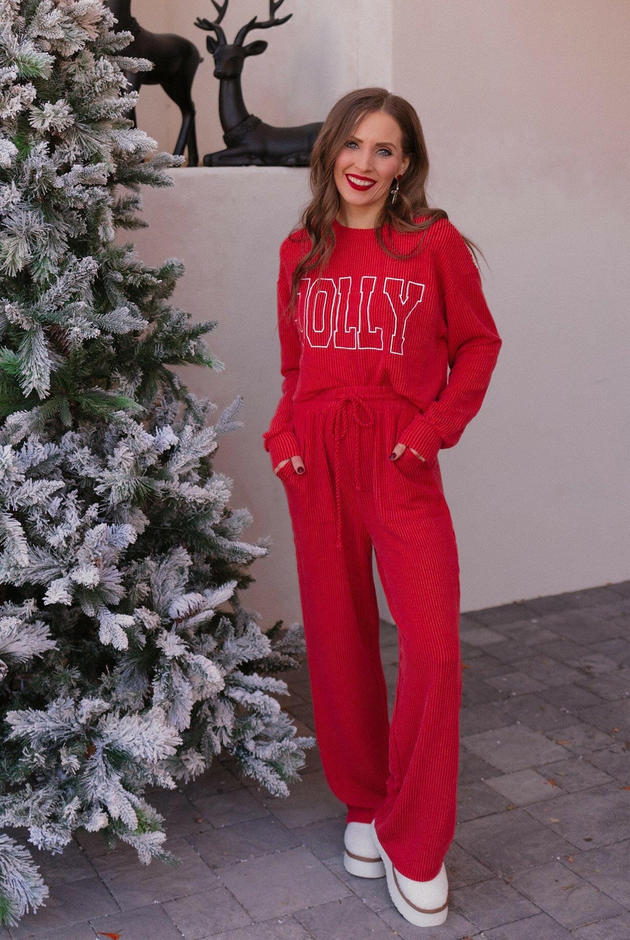Just Jolly Corded Lounge Set-Loungewear-Krush Kandy, Women's Online Fashion Boutique Located in Phoenix, Arizona (Scottsdale Area)