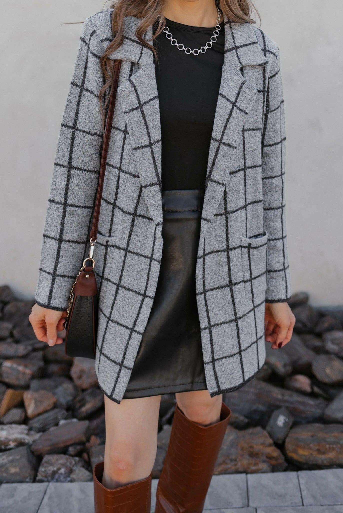 Notting Hill Lapel Collar Jacket-Jackets-Krush Kandy, Women's Online Fashion Boutique Located in Phoenix, Arizona (Scottsdale Area)