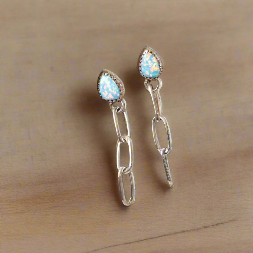 Chain Reaction Stone Earrings | By KKB-Stud Earrings-Krush Kandy, Women's Online Fashion Boutique Located in Phoenix, Arizona (Scottsdale Area)