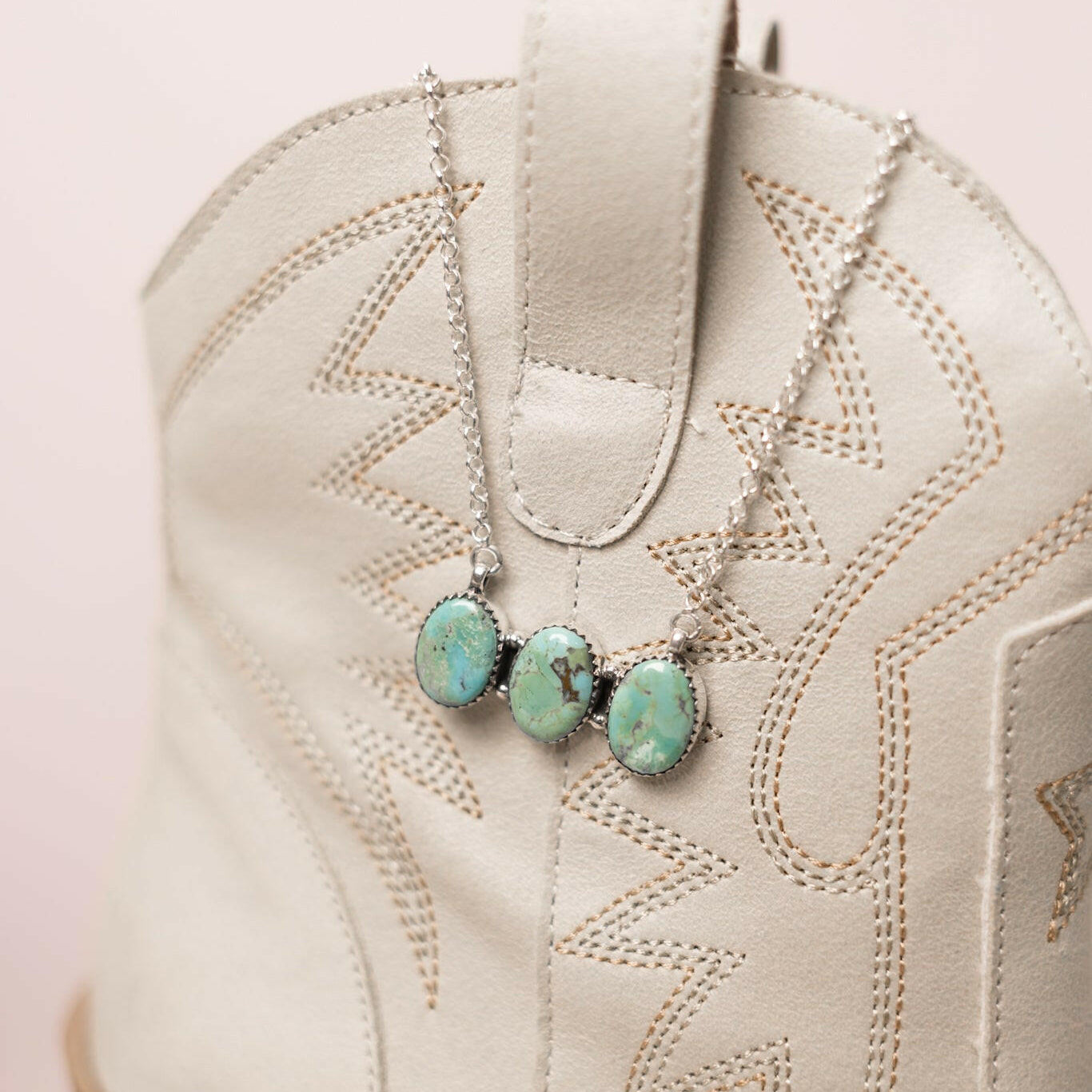 Three Stone Oval Bar Necklace-Bar Necklaces-Krush Kandy, Women's Online Fashion Boutique Located in Phoenix, Arizona (Scottsdale Area)