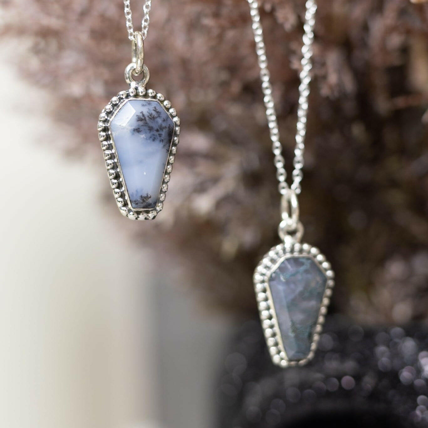 Coffin Stone Slabs-Chain Necklaces-Krush Kandy, Women's Online Fashion Boutique Located in Phoenix, Arizona (Scottsdale Area)