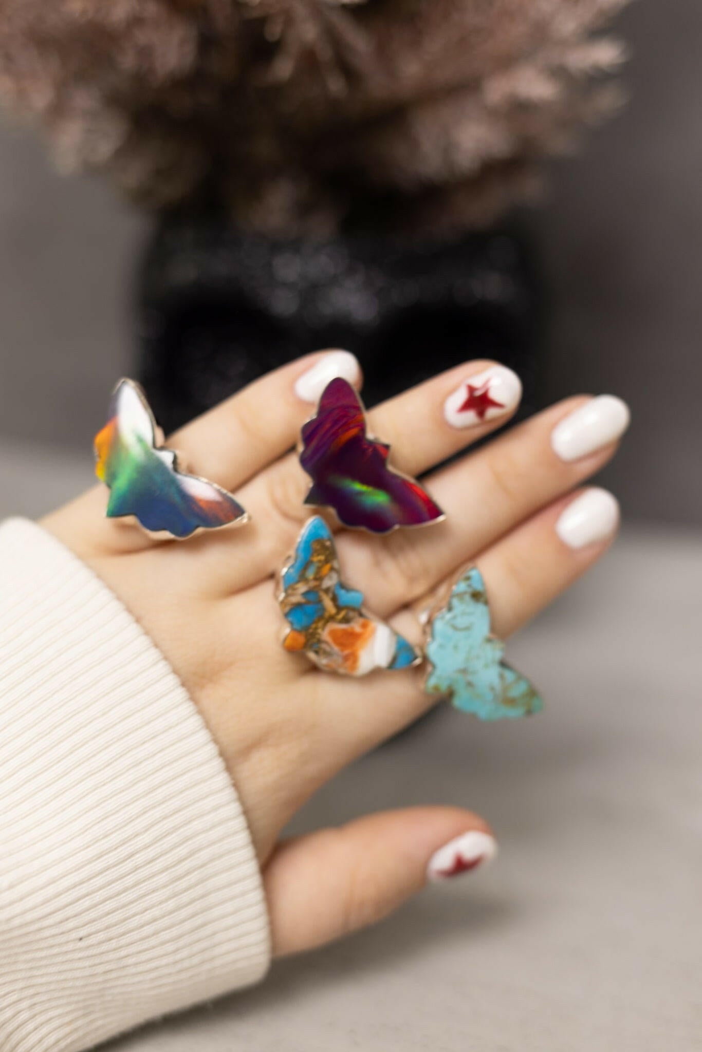 Moth Slabs-Chain Necklaces-Krush Kandy, Women's Online Fashion Boutique Located in Phoenix, Arizona (Scottsdale Area)