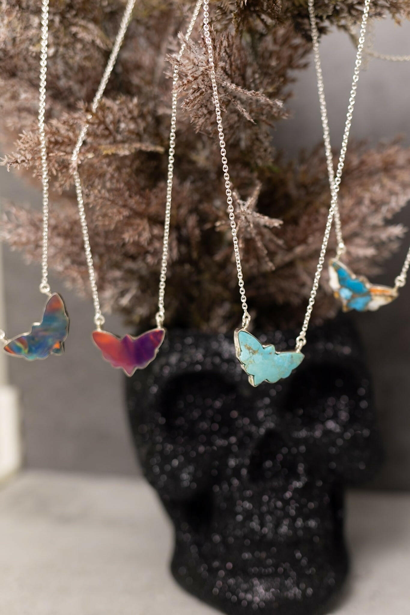 Moth Slabs-Chain Necklaces-Krush Kandy, Women's Online Fashion Boutique Located in Phoenix, Arizona (Scottsdale Area)