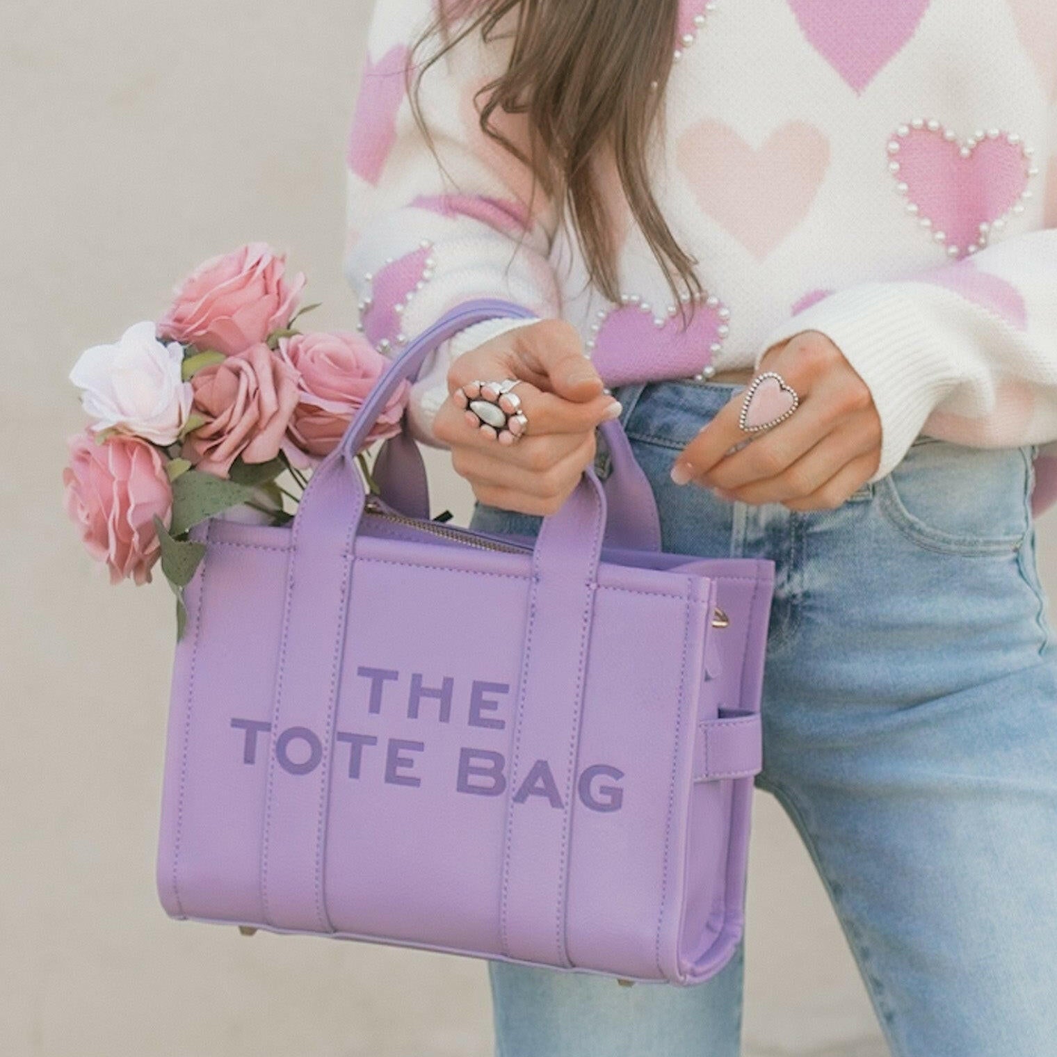 Mini Sweet Regards Tote Bag-Purses & Bags-Krush Kandy, Women's Online Fashion Boutique Located in Phoenix, Arizona (Scottsdale Area)