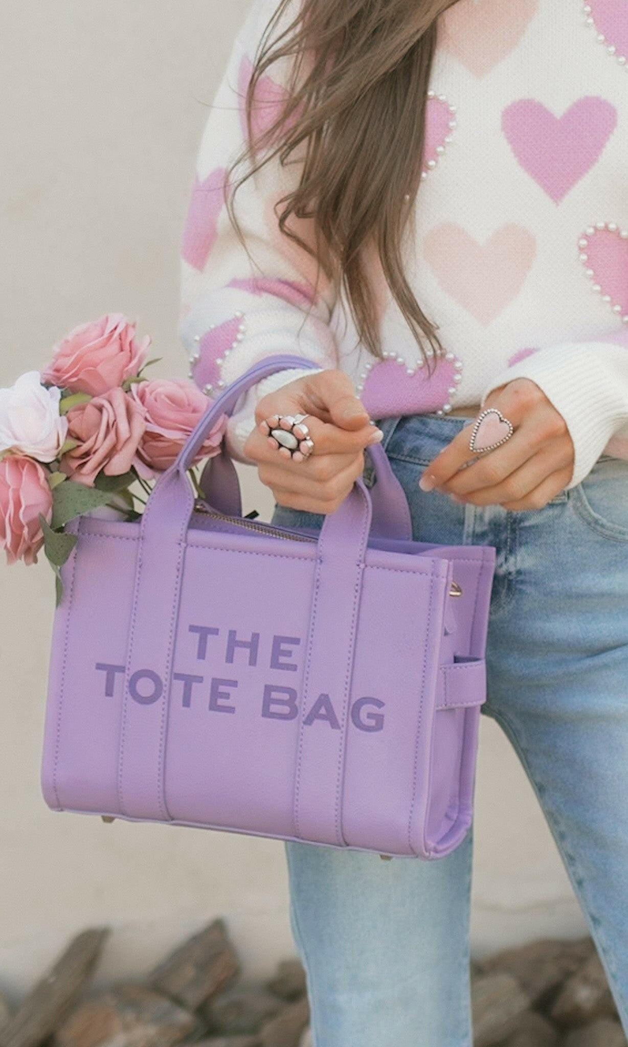 Mini Sweet Regards Tote Bag-Purses & Bags-Krush Kandy, Women's Online Fashion Boutique Located in Phoenix, Arizona (Scottsdale Area)