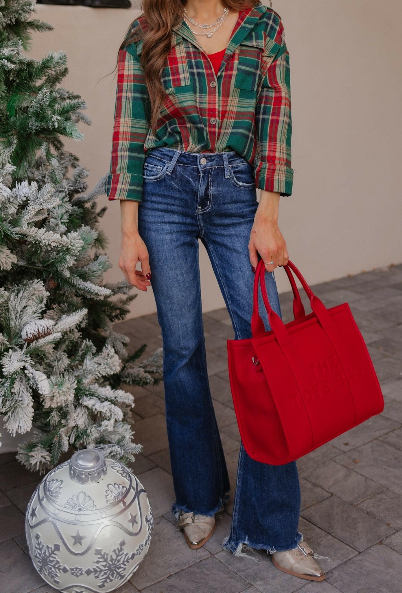 Weekend Wander Plaid Button-Down-Tops-Krush Kandy, Women's Online Fashion Boutique Located in Phoenix, Arizona (Scottsdale Area)