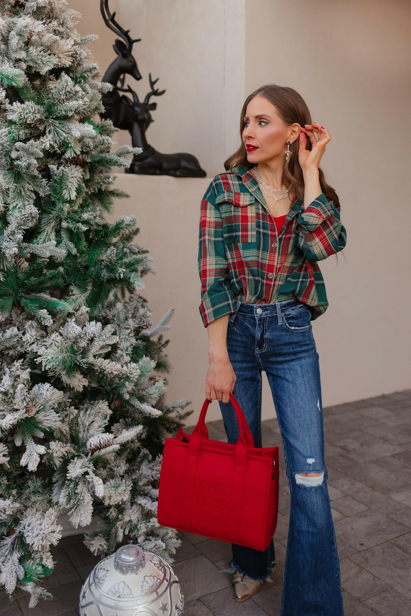 Weekend Wander Plaid Button-Down-Tops-Krush Kandy, Women's Online Fashion Boutique Located in Phoenix, Arizona (Scottsdale Area)