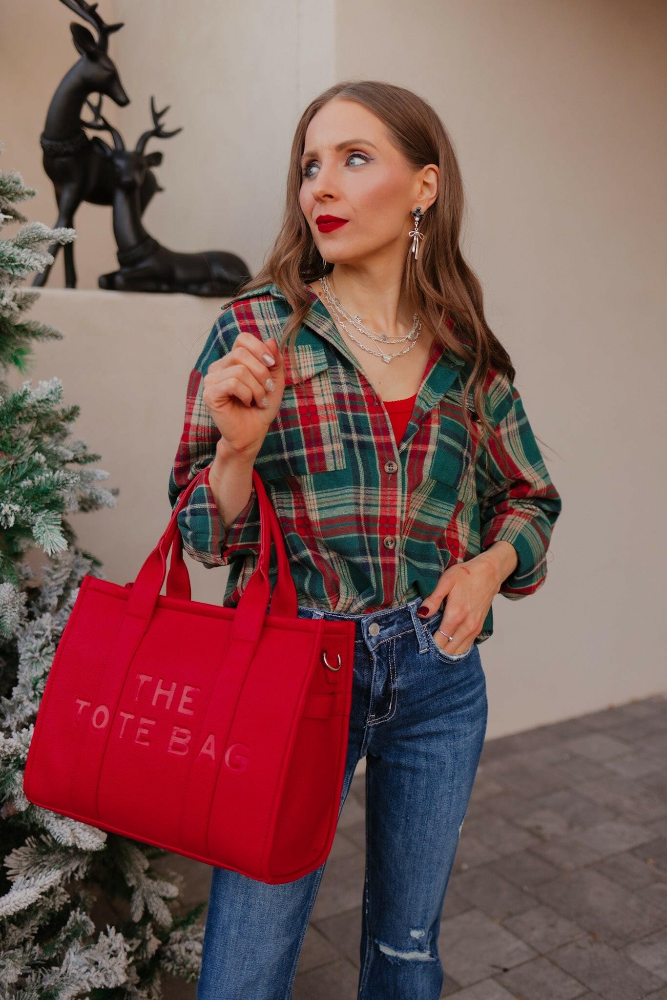 Weekend Wander Plaid Button-Down-Tops-Krush Kandy, Women's Online Fashion Boutique Located in Phoenix, Arizona (Scottsdale Area)