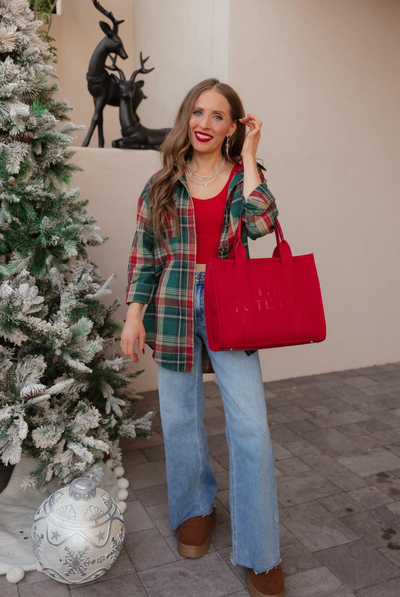 Weekend Wander Plaid Button-Down-Tops-Krush Kandy, Women's Online Fashion Boutique Located in Phoenix, Arizona (Scottsdale Area)