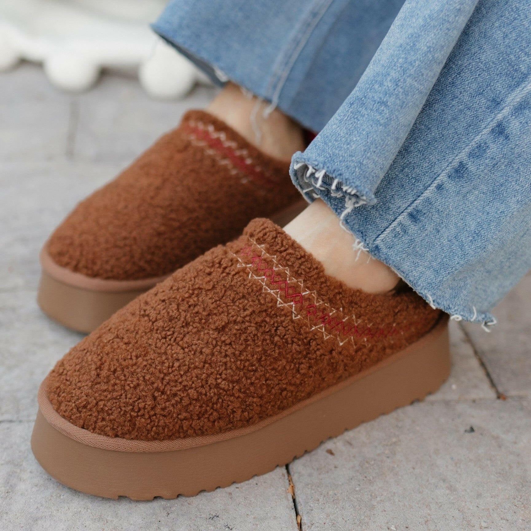 Fireside Kicks Sherpa Faux Fur Lined Slippers-Slippers-Krush Kandy, Women's Online Fashion Boutique Located in Phoenix, Arizona (Scottsdale Area)