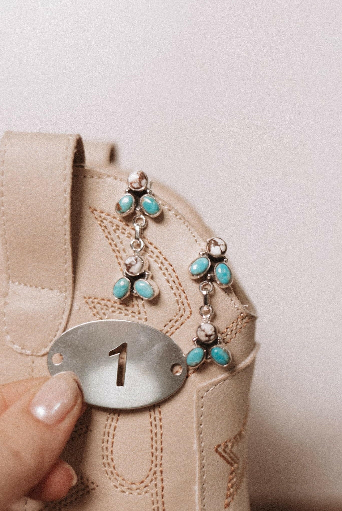 Turquoise & Wildhorse Earrings-Stud Earrings-Krush Kandy, Women's Online Fashion Boutique Located in Phoenix, Arizona (Scottsdale Area)