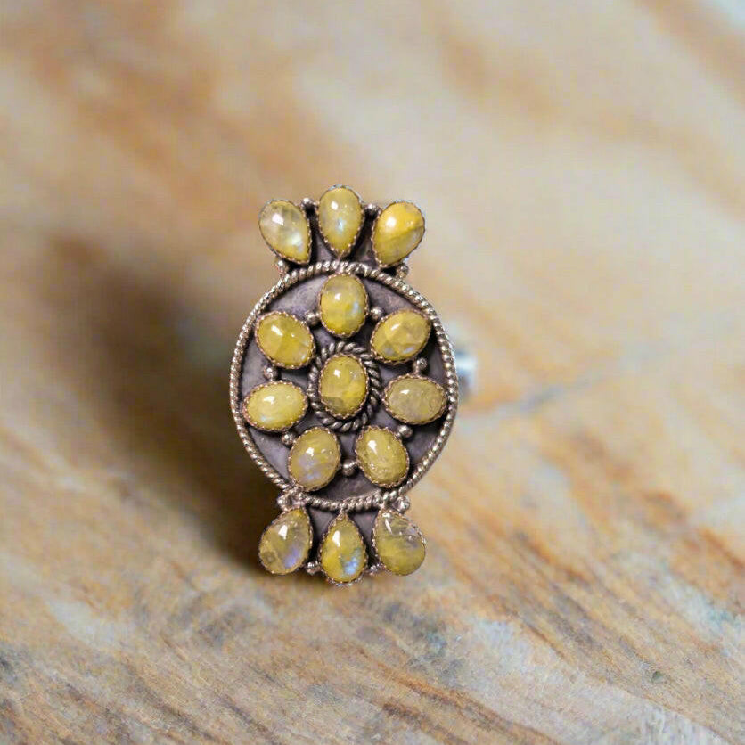 Iris Stone Ring-Band Rings-Krush Kandy, Women's Online Fashion Boutique Located in Phoenix, Arizona (Scottsdale Area)