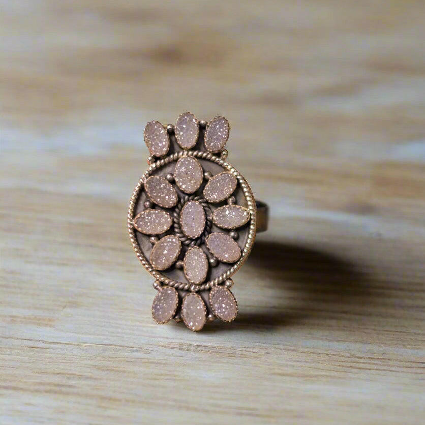 Iris Stone Ring-Band Rings-Krush Kandy, Women's Online Fashion Boutique Located in Phoenix, Arizona (Scottsdale Area)