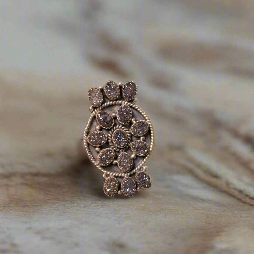 Iris Stone Ring-Band Rings-Krush Kandy, Women's Online Fashion Boutique Located in Phoenix, Arizona (Scottsdale Area)