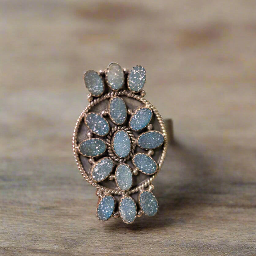 Iris Stone Ring-Band Rings-Krush Kandy, Women's Online Fashion Boutique Located in Phoenix, Arizona (Scottsdale Area)