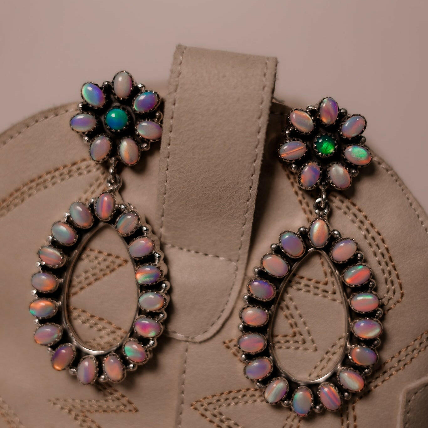 Krush Original Stone Earrings | The Pomegranate Hoops Collection-Krush Kandy, Women's Online Fashion Boutique Located in Phoenix, Arizona (Scottsdale Area)