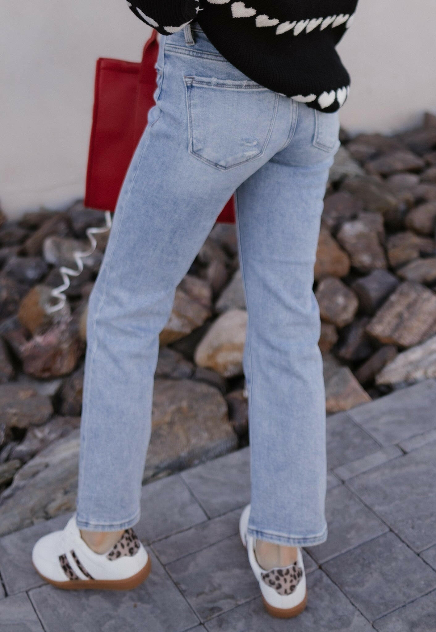 Vintage Charm Low Rise Straight-Leg Denim PLUS/REG-Jeans-Krush Kandy, Women's Online Fashion Boutique Located in Phoenix, Arizona (Scottsdale Area)