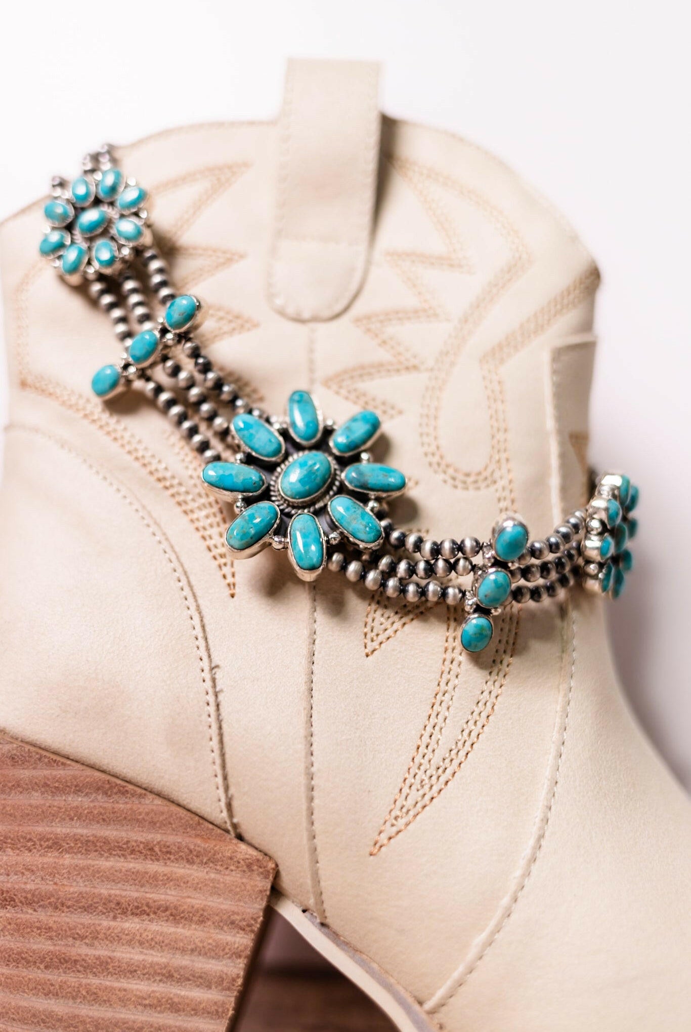 Desert Pearl Stone Choker-Squash Blossom Necklaces-Krush Kandy, Women's Online Fashion Boutique Located in Phoenix, Arizona (Scottsdale Area)