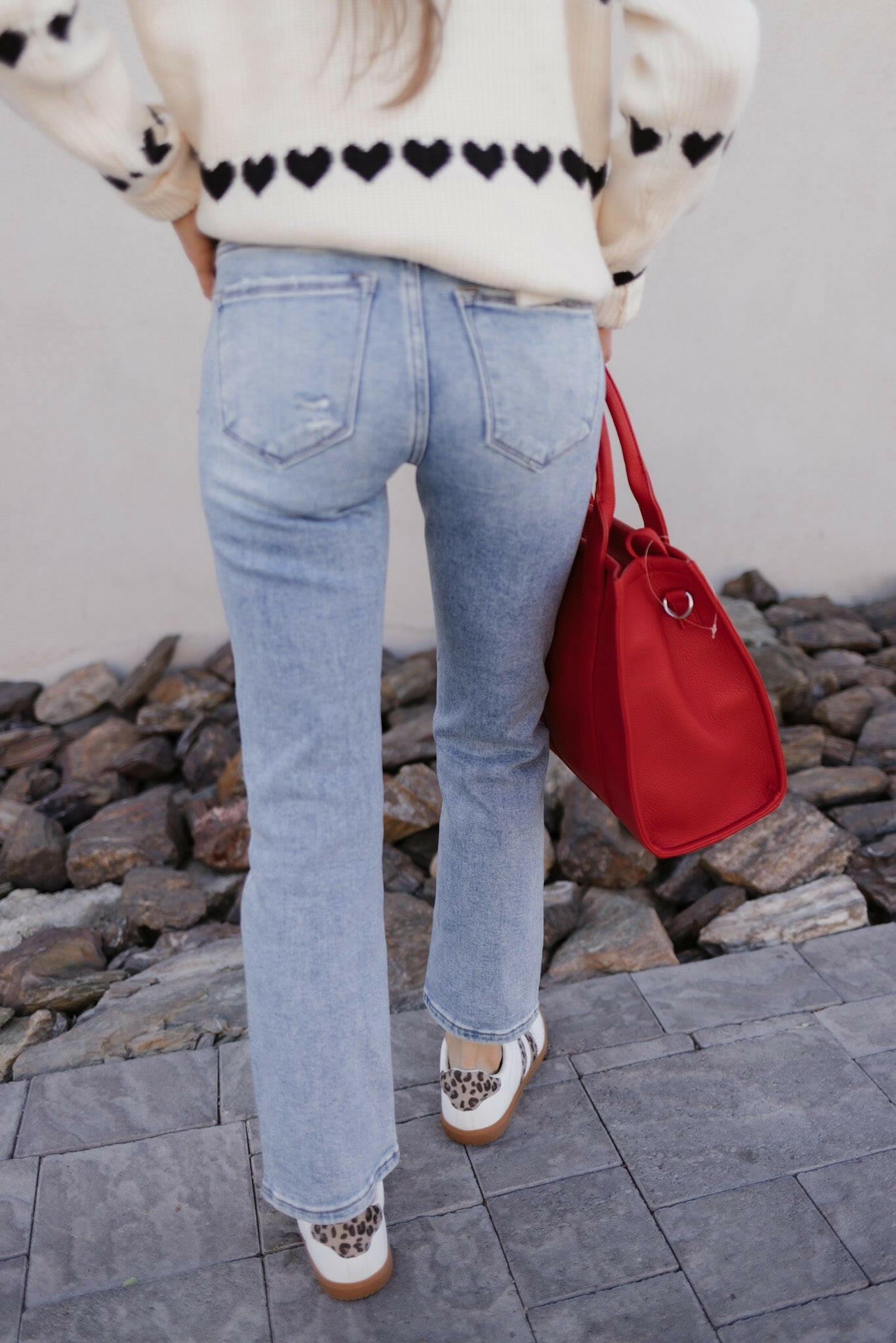 Vintage Charm Low Rise Straight-Leg Denim PLUS/REG-Jeans-Krush Kandy, Women's Online Fashion Boutique Located in Phoenix, Arizona (Scottsdale Area)