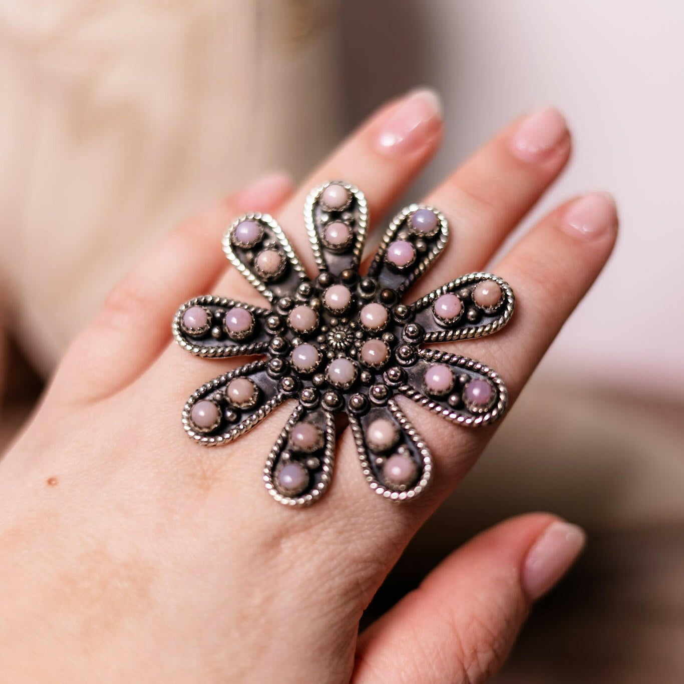 Flower Garden Jumbo Stone Ring-Krush Kandy, Women's Online Fashion Boutique Located in Phoenix, Arizona (Scottsdale Area)