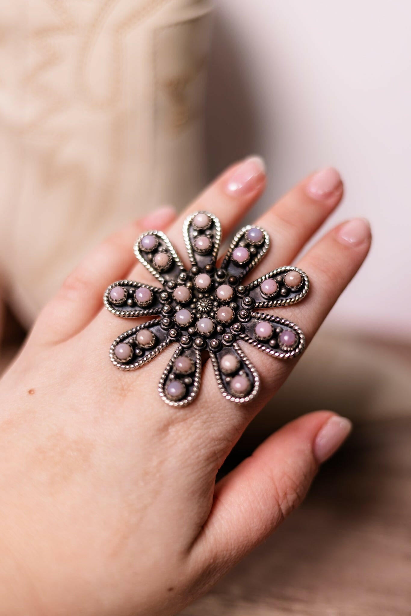 Flower Garden Jumbo Stone Ring-Krush Kandy, Women's Online Fashion Boutique Located in Phoenix, Arizona (Scottsdale Area)