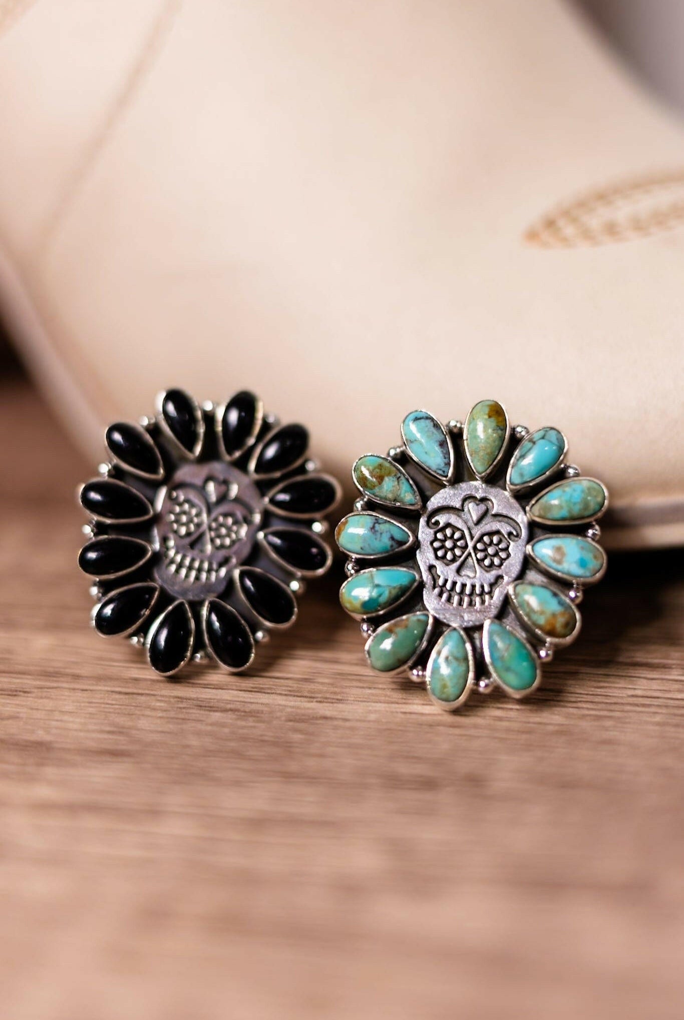 Sugar Skull Pendant & Ring-Cluster Rings-Krush Kandy, Women's Online Fashion Boutique Located in Phoenix, Arizona (Scottsdale Area)