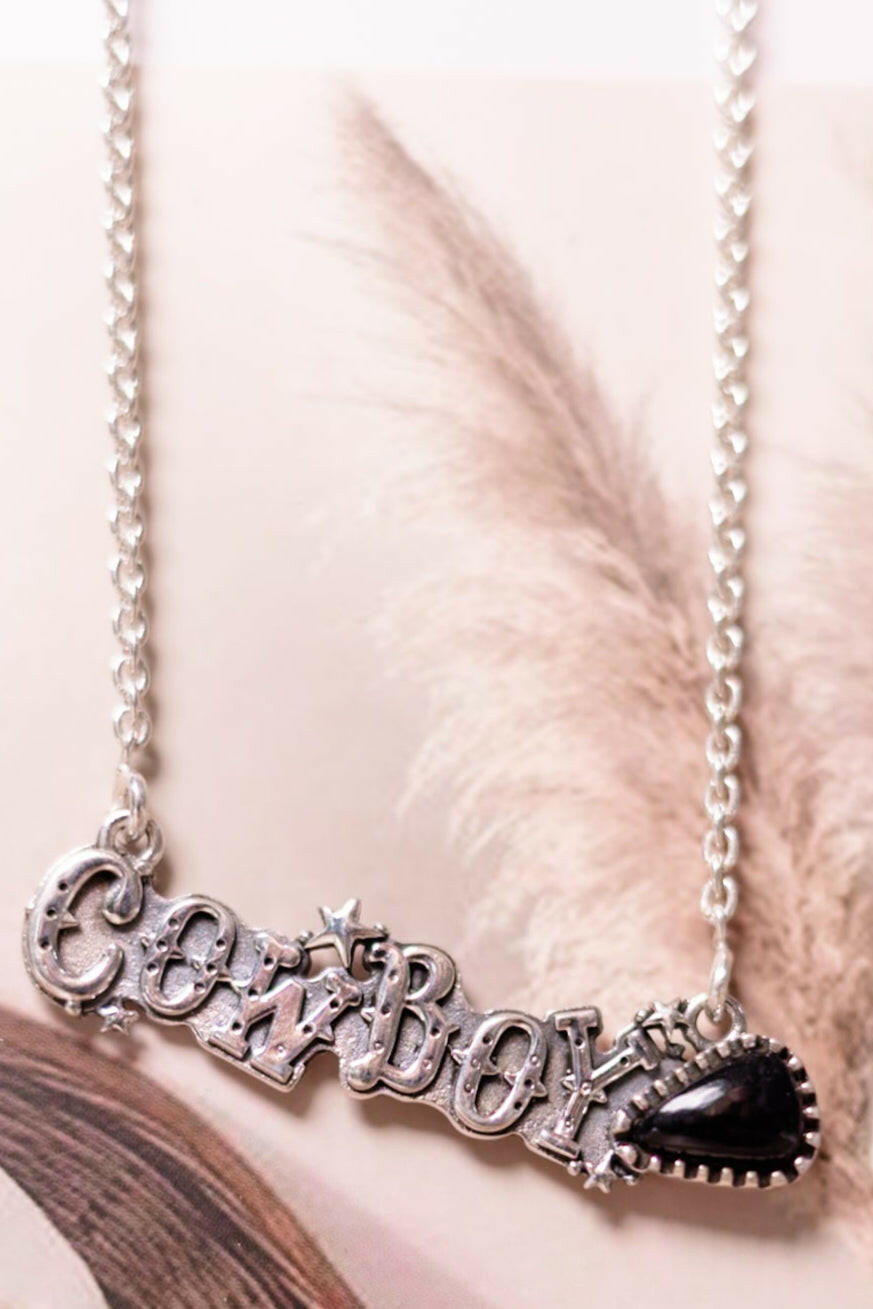 Meet Me At The Rodeo Cowboy Necklace-Chain Necklaces-Krush Kandy, Women's Online Fashion Boutique Located in Phoenix, Arizona (Scottsdale Area)