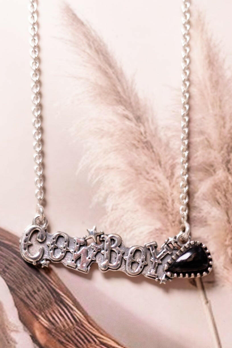 Meet Me At The Rodeo Cowboy Necklace-Chain Necklaces-Krush Kandy, Women's Online Fashion Boutique Located in Phoenix, Arizona (Scottsdale Area)