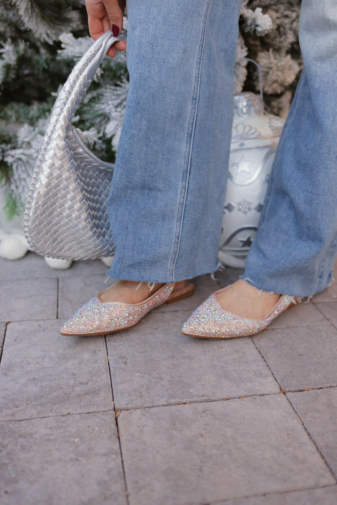 Champagne Toast Rhinestone Flats-Flats-Krush Kandy, Women's Online Fashion Boutique Located in Phoenix, Arizona (Scottsdale Area)