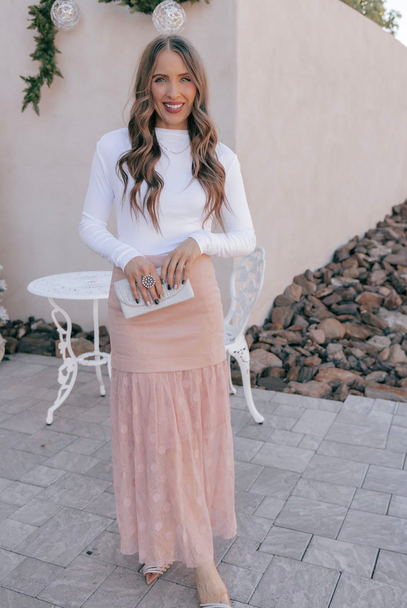 Lace Contrast Maxi Skirt-Skirts-Krush Kandy, Women's Online Fashion Boutique Located in Phoenix, Arizona (Scottsdale Area)