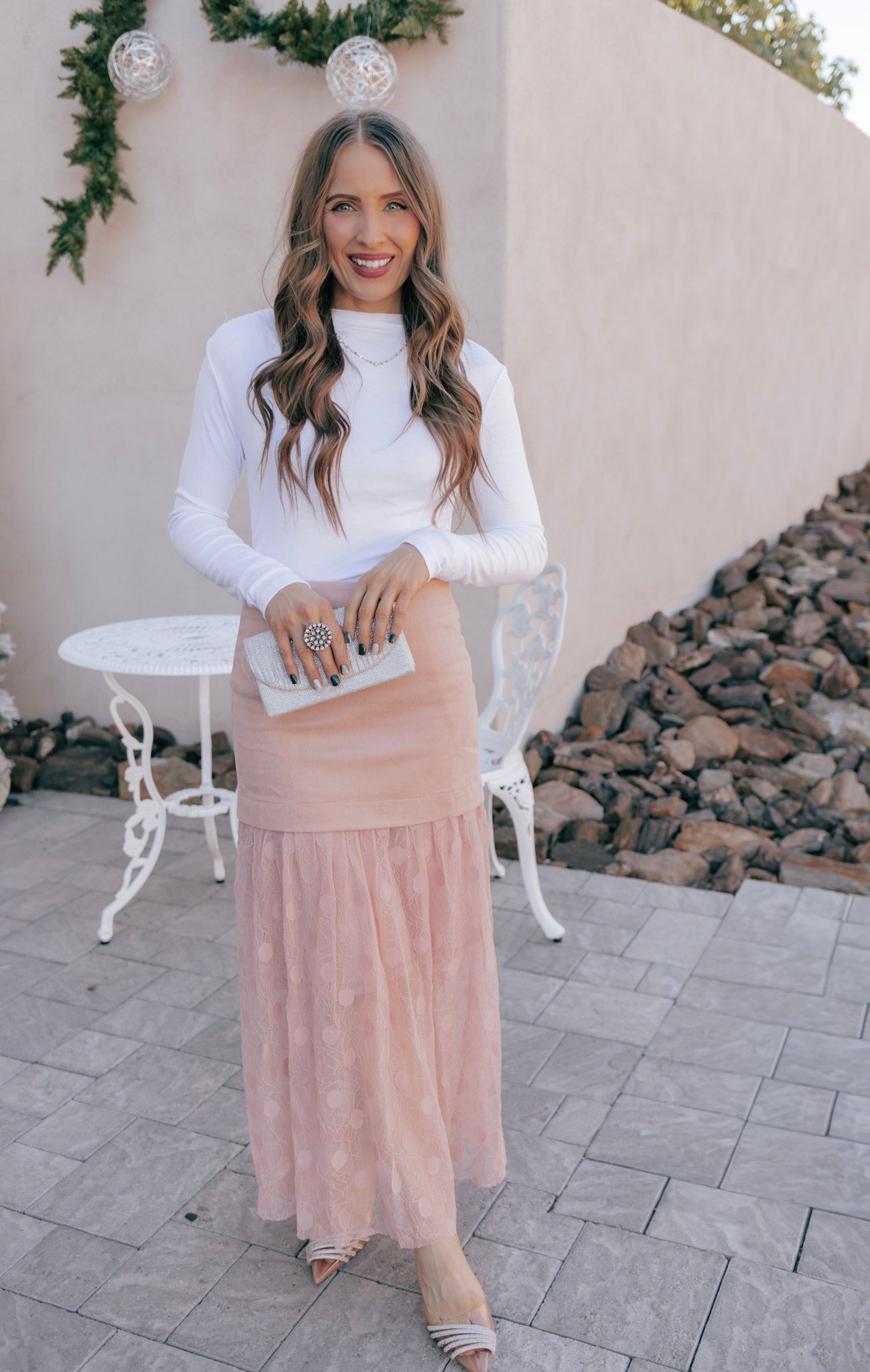 Lace Contrast Maxi Skirt-Skirts-Krush Kandy, Women's Online Fashion Boutique Located in Phoenix, Arizona (Scottsdale Area)