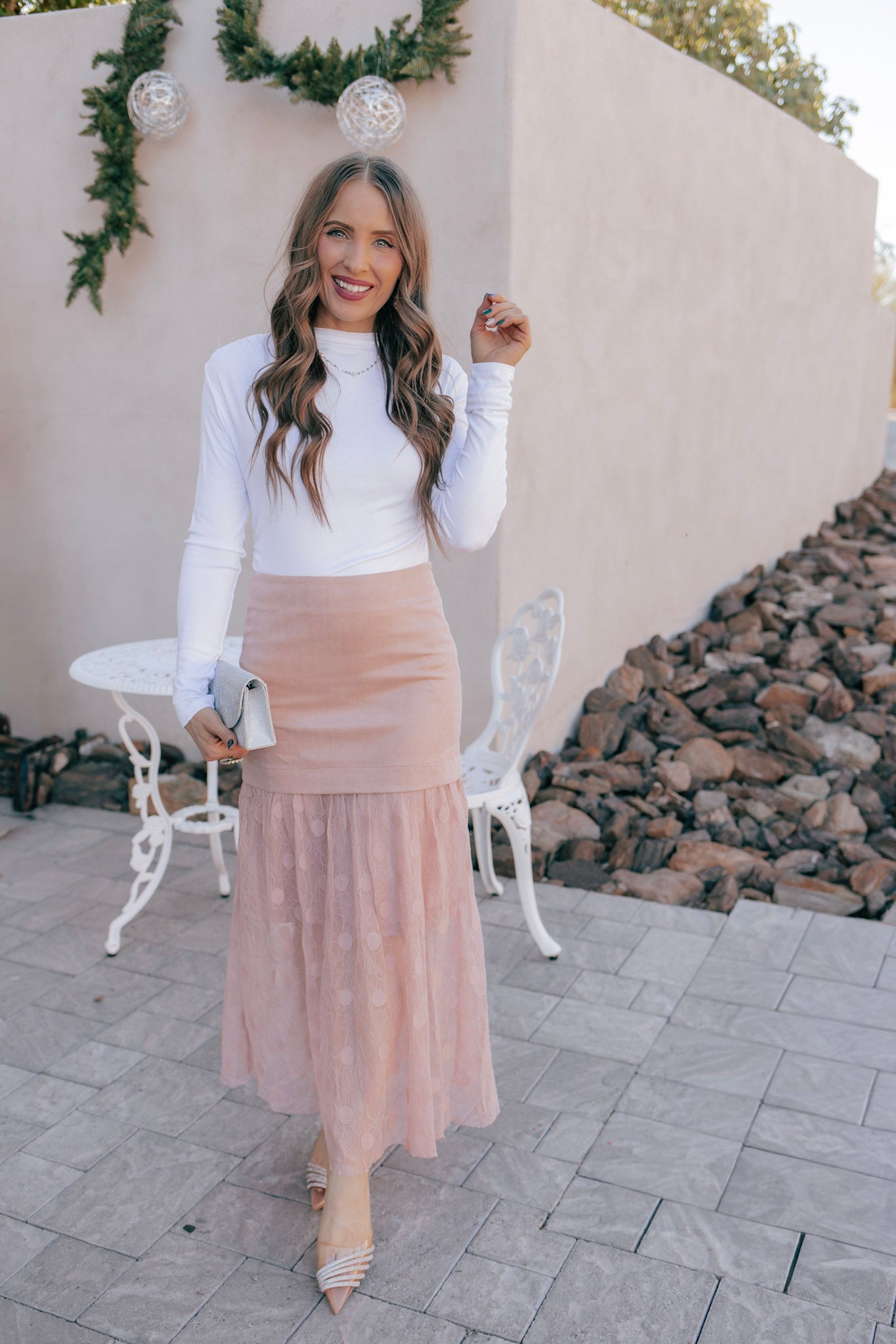 Lace Contrast Maxi Skirt-Skirts-Krush Kandy, Women's Online Fashion Boutique Located in Phoenix, Arizona (Scottsdale Area)