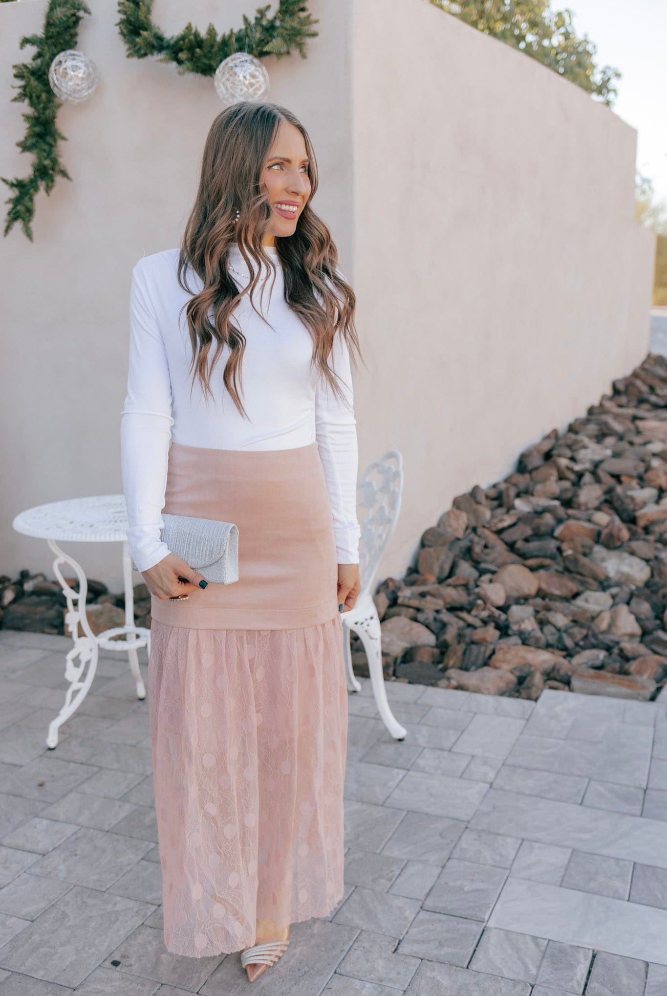 Lace Contrast Maxi Skirt-Skirts-Krush Kandy, Women's Online Fashion Boutique Located in Phoenix, Arizona (Scottsdale Area)