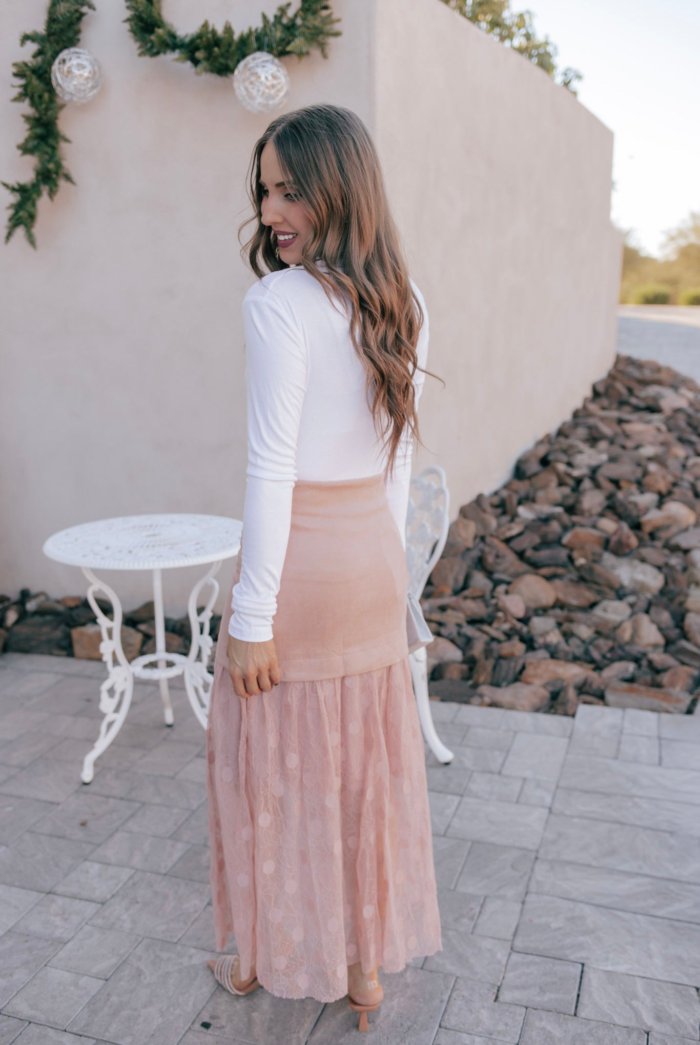Lace Contrast Maxi Skirt-Skirts-Krush Kandy, Women's Online Fashion Boutique Located in Phoenix, Arizona (Scottsdale Area)