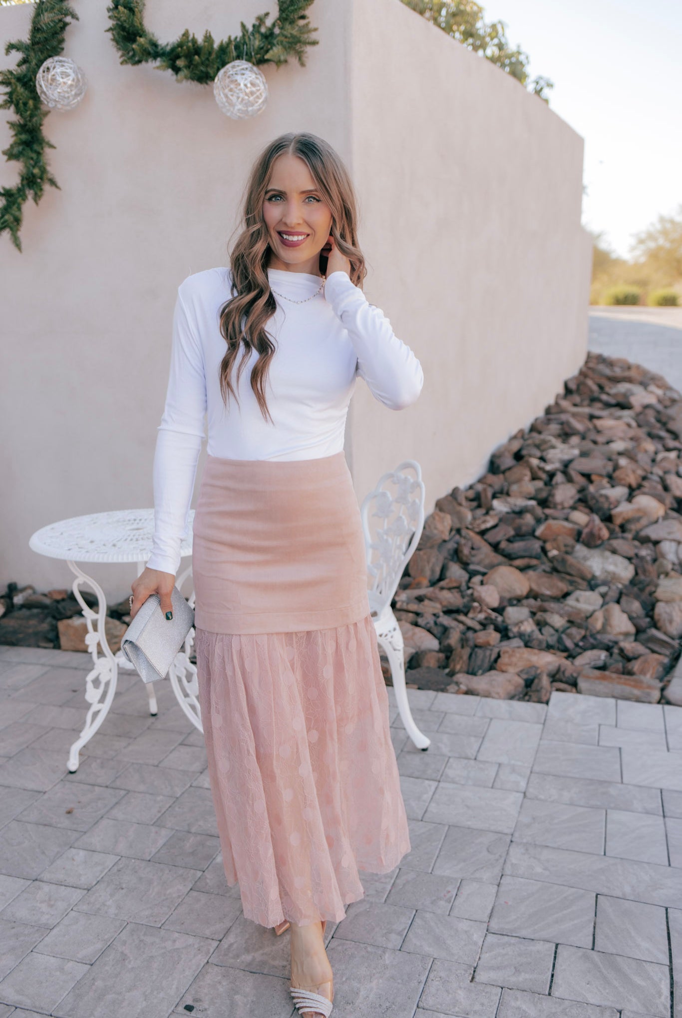 Lace Contrast Maxi Skirt-Skirts-Krush Kandy, Women's Online Fashion Boutique Located in Phoenix, Arizona (Scottsdale Area)