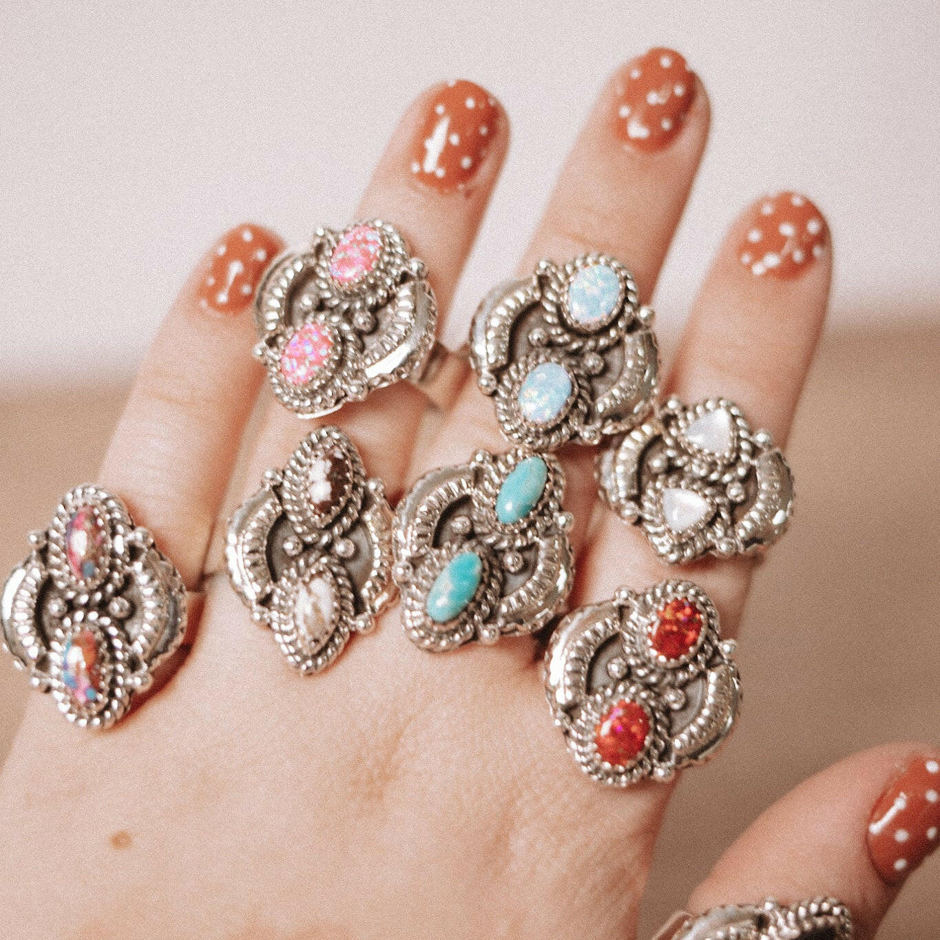 Marlowe's Double Stone Ring-Ring Sizers-Krush Kandy, Women's Online Fashion Boutique Located in Phoenix, Arizona (Scottsdale Area)