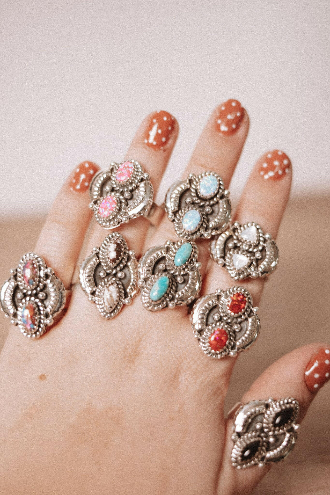 Marlowe's Double Stone Ring-Ring Sizers-Krush Kandy, Women's Online Fashion Boutique Located in Phoenix, Arizona (Scottsdale Area)