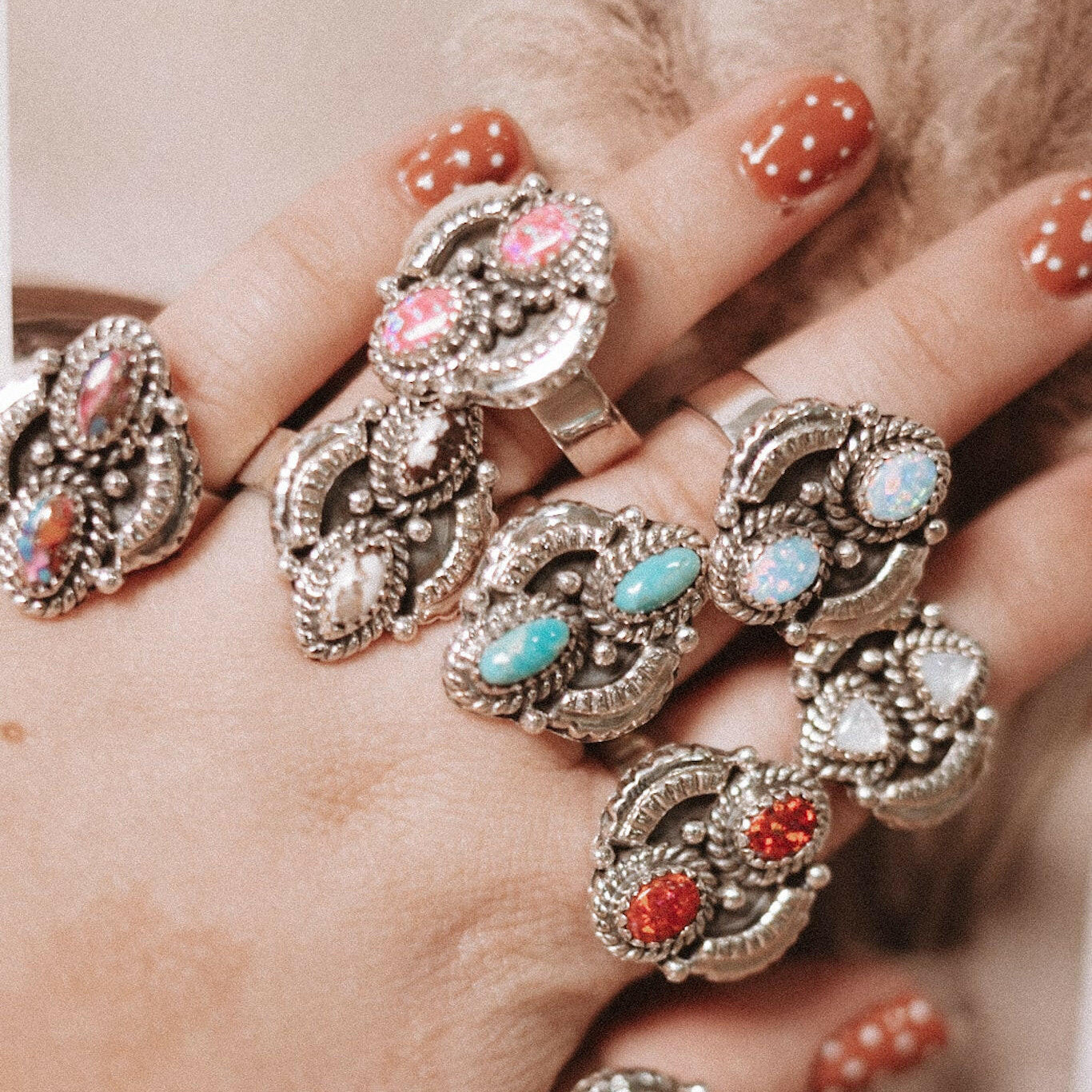 Marlowe's Double Stone Ring-Ring Sizers-Krush Kandy, Women's Online Fashion Boutique Located in Phoenix, Arizona (Scottsdale Area)