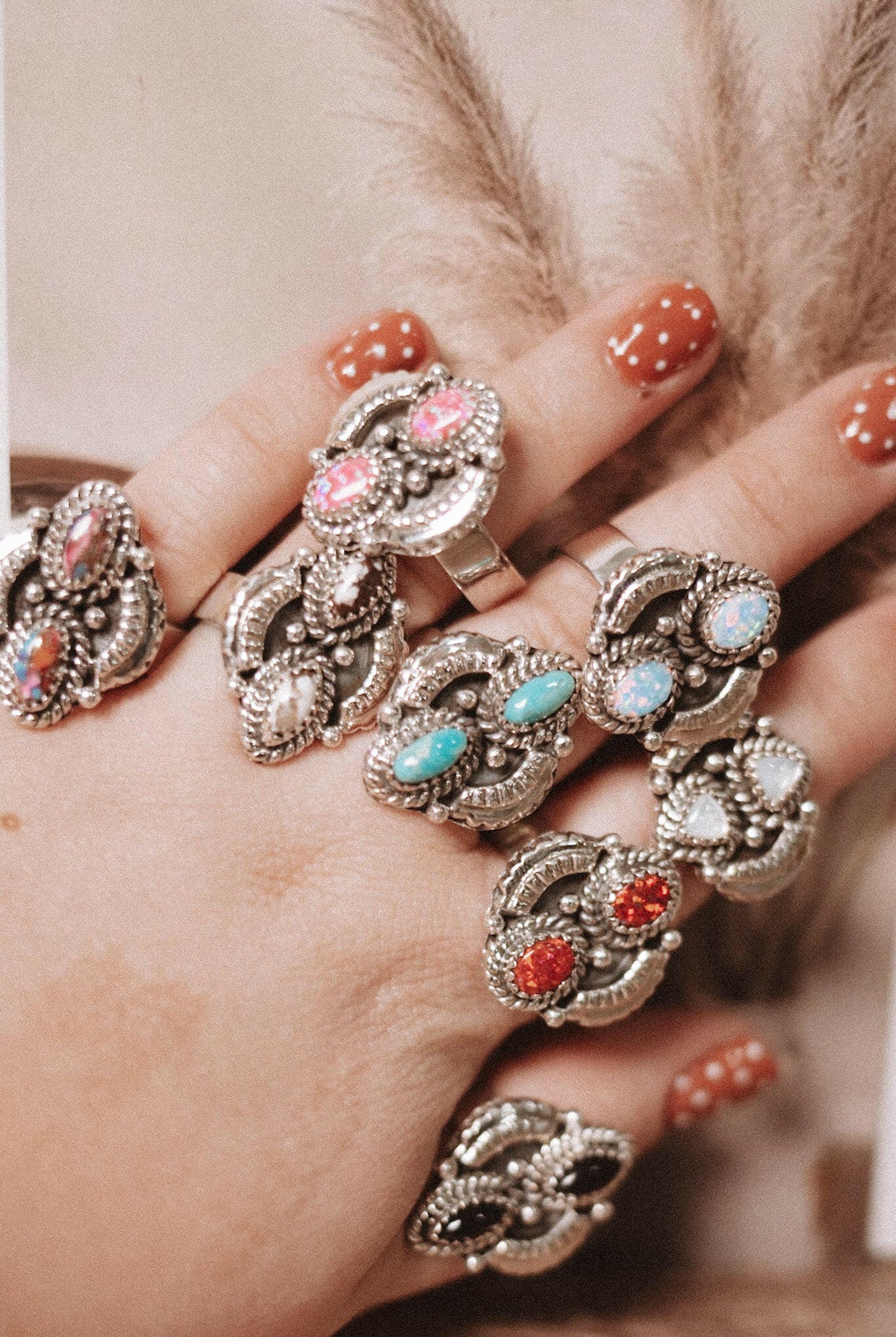 Marlowe's Double Stone Ring-Ring Sizers-Krush Kandy, Women's Online Fashion Boutique Located in Phoenix, Arizona (Scottsdale Area)