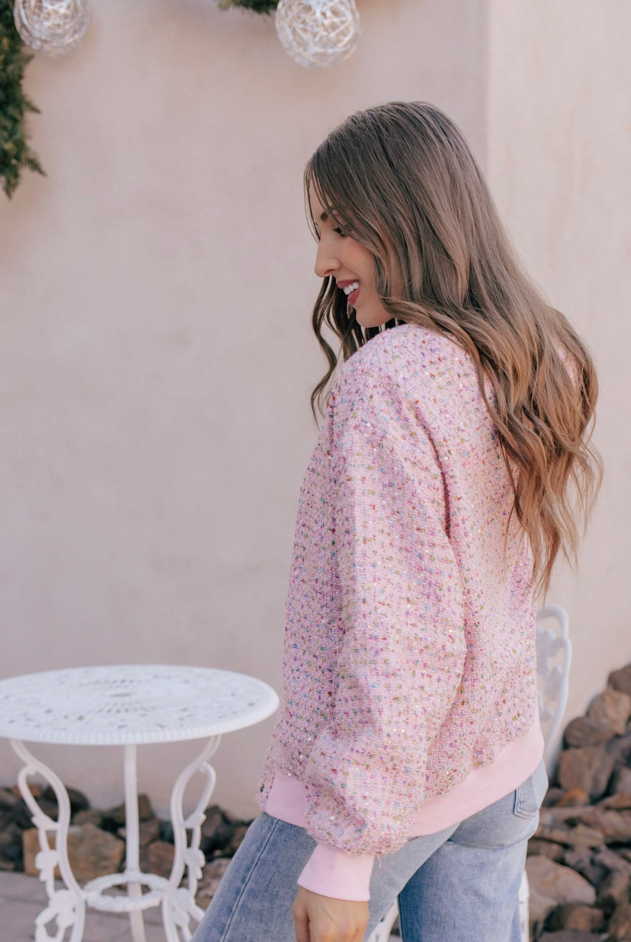 Sparkled Bomber Jacket-Jacket-Krush Kandy, Women's Online Fashion Boutique Located in Phoenix, Arizona (Scottsdale Area)