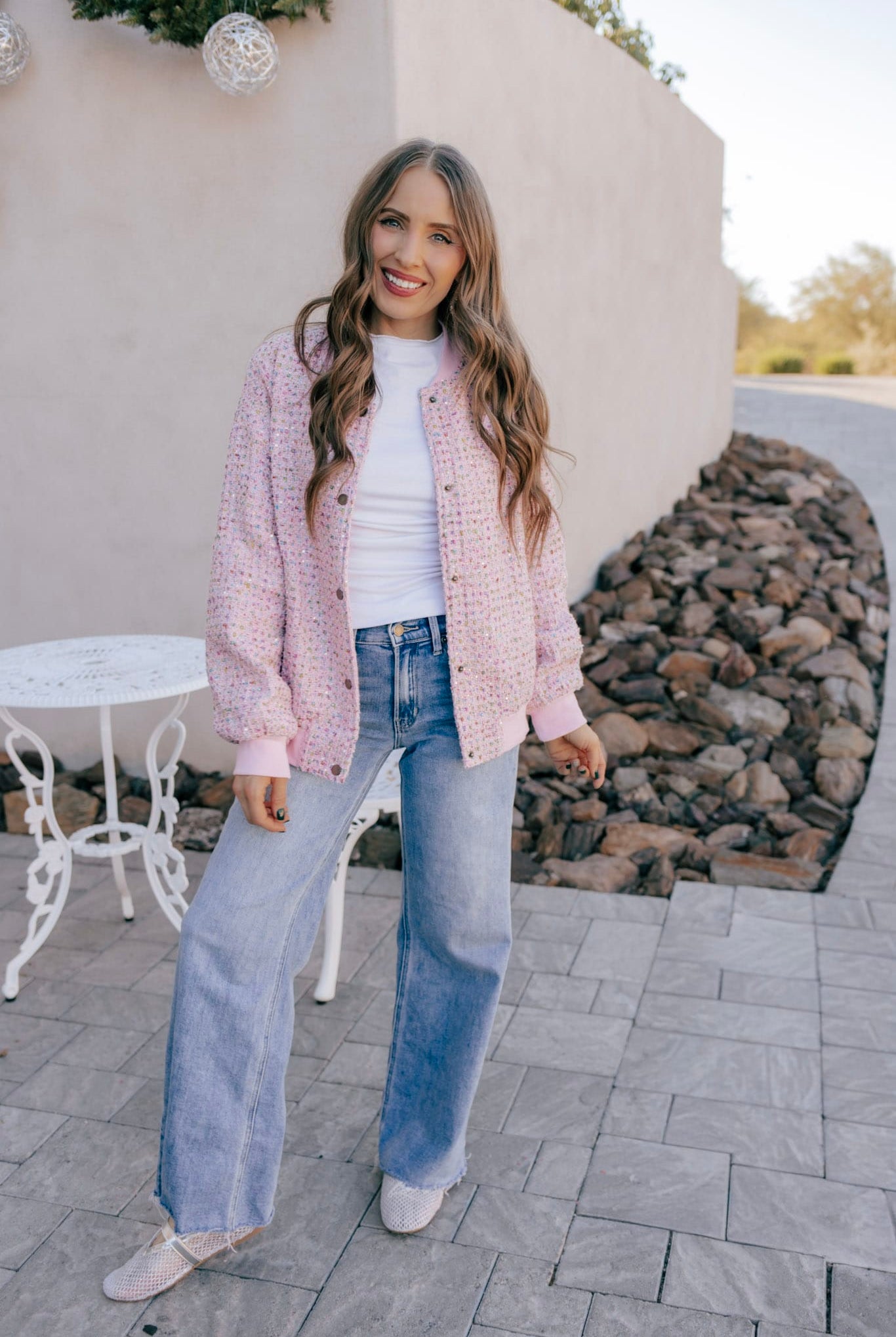 Sparkled Bomber Jacket-Jacket-Krush Kandy, Women's Online Fashion Boutique Located in Phoenix, Arizona (Scottsdale Area)
