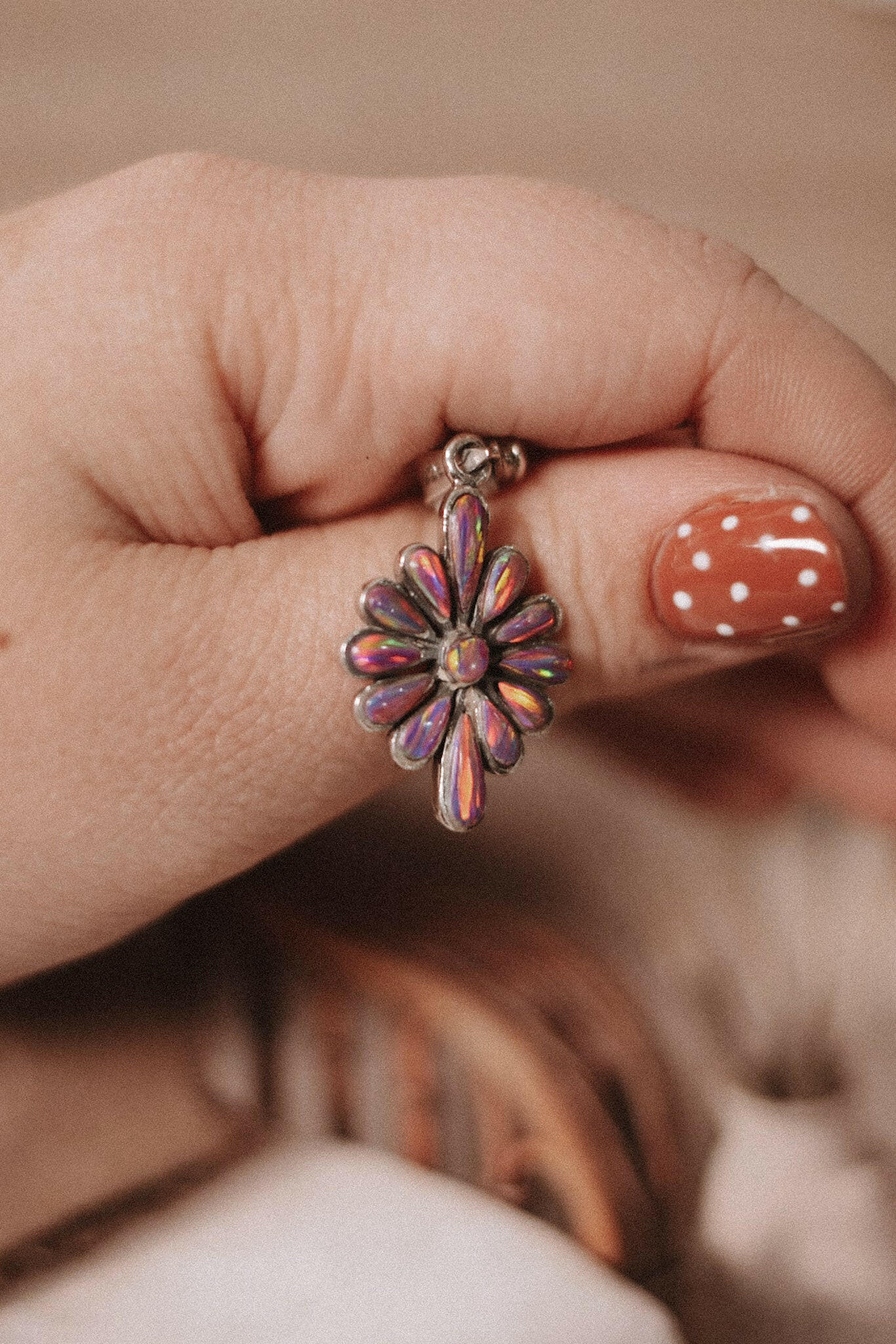 Flower Opal Pendants-Charms & Pendants-Krush Kandy, Women's Online Fashion Boutique Located in Phoenix, Arizona (Scottsdale Area)