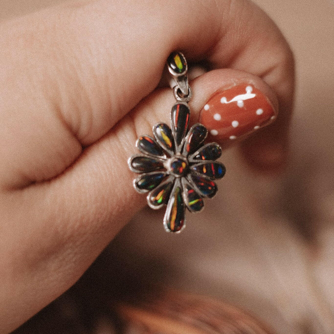 Flower Opal Pendants-Charms & Pendants-Krush Kandy, Women's Online Fashion Boutique Located in Phoenix, Arizona (Scottsdale Area)