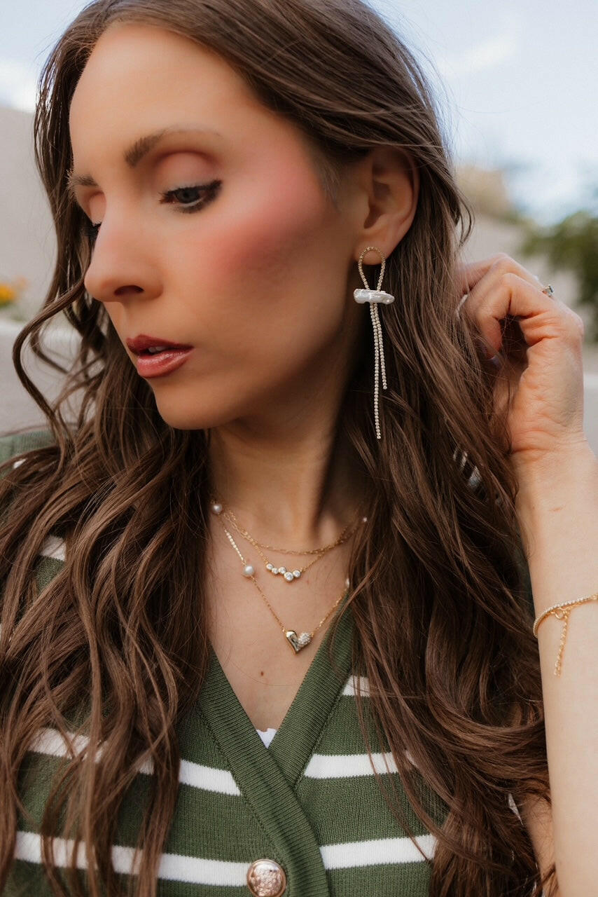 Tassel Vintage Pearl Drop Earring-Earrings-Krush Kandy, Women's Online Fashion Boutique Located in Phoenix, Arizona (Scottsdale Area)