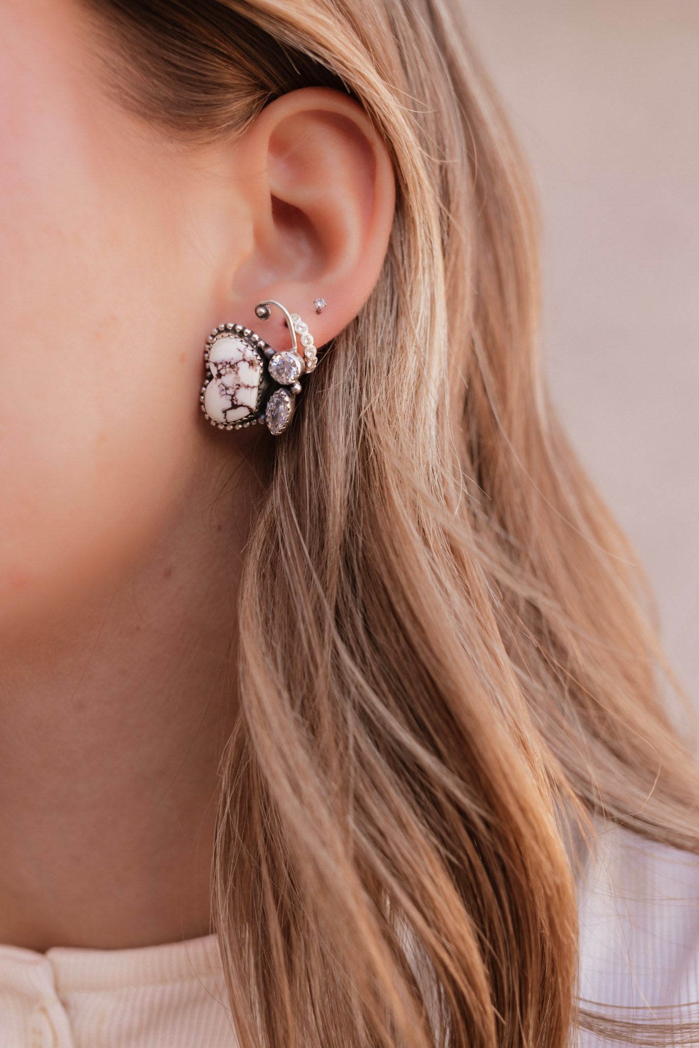 Wild Butterfly in Desert Rings & Earrings-Earrings-Krush Kandy, Women's Online Fashion Boutique Located in Phoenix, Arizona (Scottsdale Area)